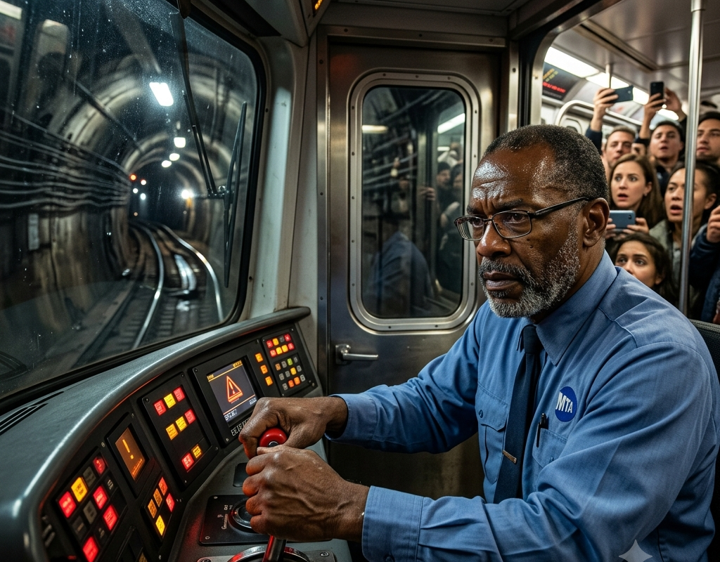 Hundreds Blamed the Subway Driver for Slamming the Brakes—Thirty Seconds Later, Everyone Realized He Had Saved Their Lives