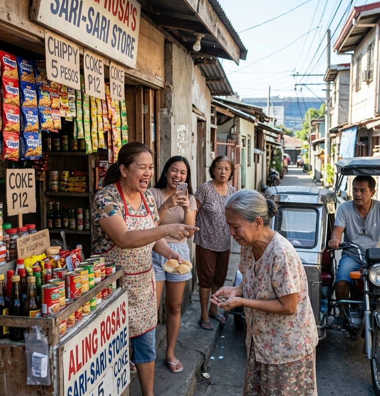 The Sari-Sari Store Owner Humiliated an Old Woman Over Three Pesos — The Next Day, She Learned the Old Woman Owned the Mall
