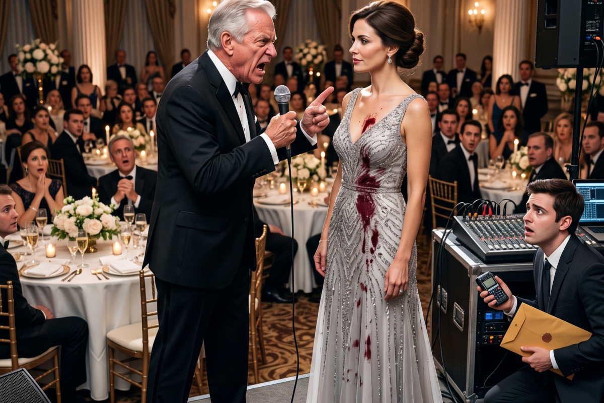 At the Wedding My Father Publicly Disowned Me After the Wine Was Dumped—Then the Doors Opened and My Family Went Silent