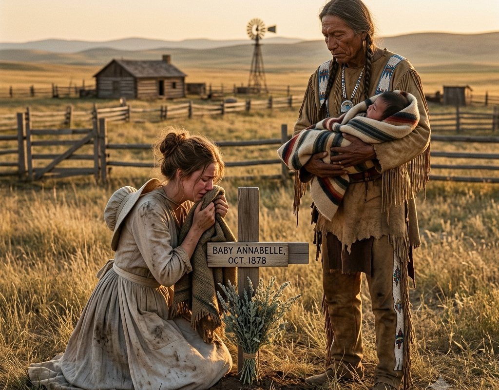 “She wept beside her infant’s grave — then the apache warrior brought her another