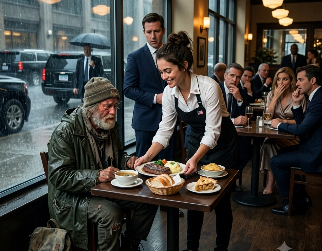 A Poor Waitress Spent Every Dollar of Her Tips Feeding a Lonely Old Man—The Next Morning, FBI Agents Walked Into the Restaurant