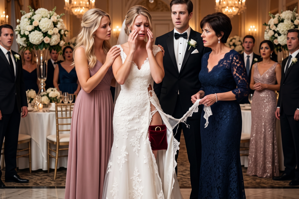 My Mother-in-Law Tore My Maternity Dress Right in Front of 200 Guests and Spat, “Get Rid of This Trash.” I Screamed and Called My Father: “Dad… Destroy Them.” His Cold Reaction That Followed Left Everyone Horrified