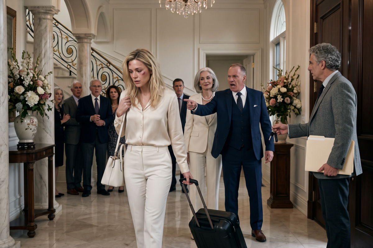 My Husband slapped Me Right in Front of His Entire Family and Shouted, “Get Out of My House!” While My Mother-in-Law Smiled Triumphantly as if She Had Finally Won… Little Did Either of Them Know That…