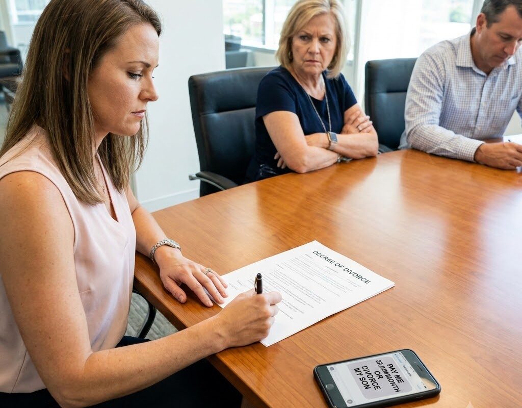 My mother-in-law thought forcing me to choose between a $3,000 monthly payment and her son would break me… but after I walked away without looking back, she was the one begging for forgiveness just one week later