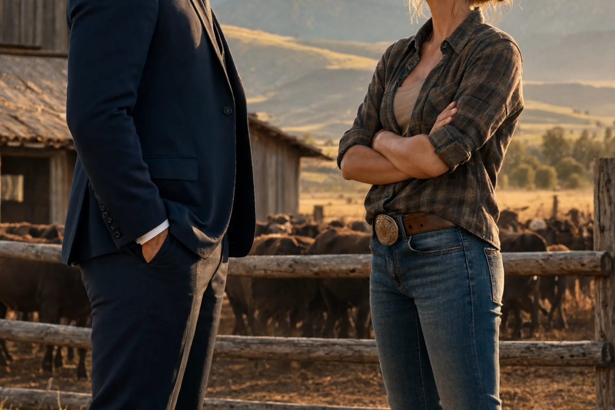 He inherited his grandfather’s crumbling Montana ranch and showed up in an expensive suit, ready to sell it all… until the girl next door looked him in the eye and said, “You don’t know the first thing about this land.”
