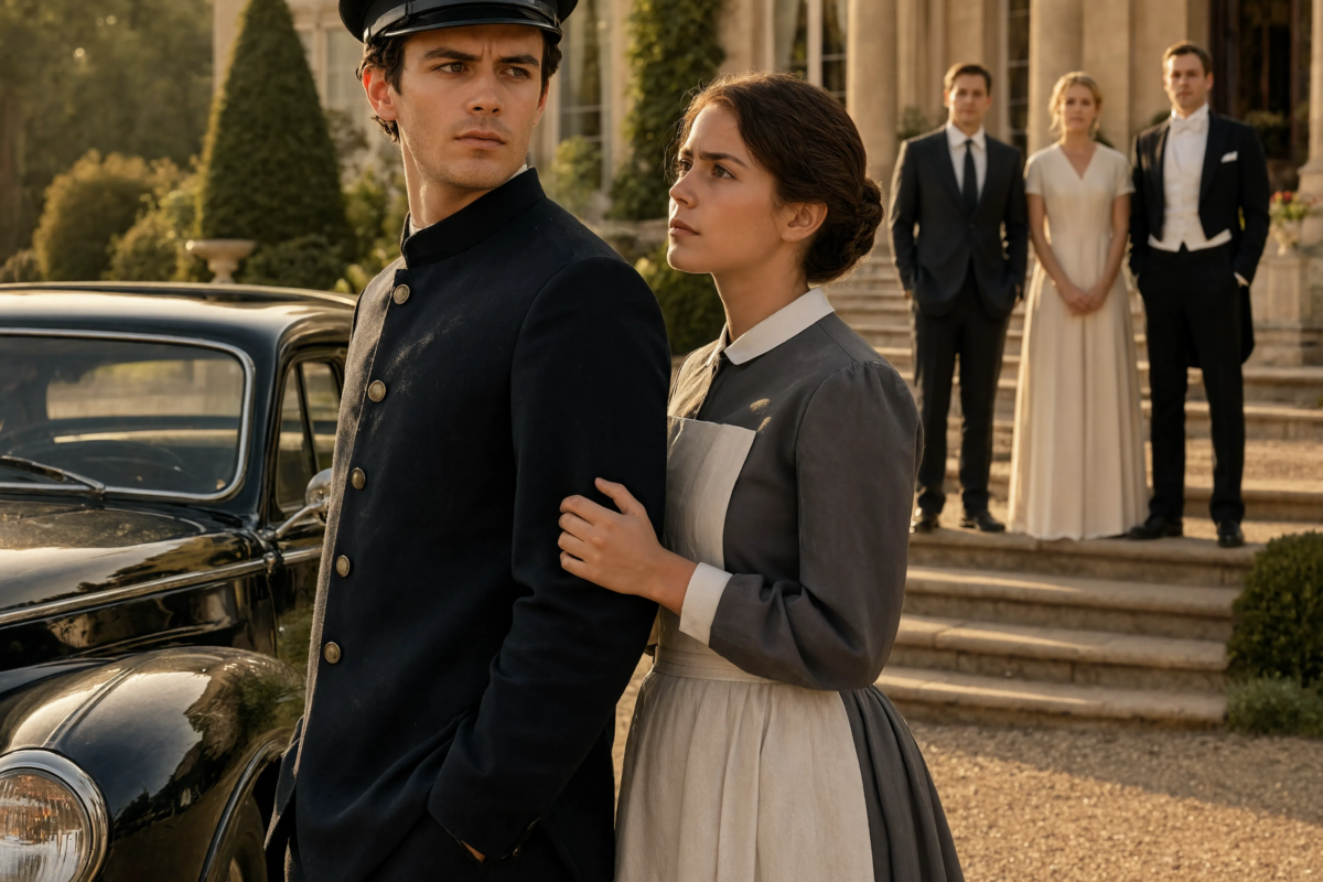 The billionaire’s grandson disguised himself as a driver to test his heir, but when a woman was fired for defending him, she changed his entire inheritance decision