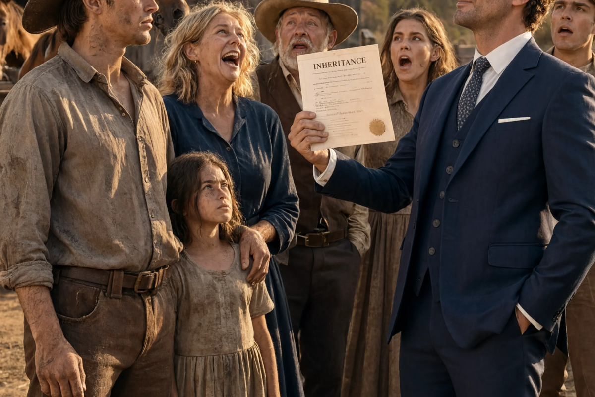 His rich brother returned from the city, held up the inheritance paper and humiliated the struggling cowboy, until the document revealed that the ranch belonged to someone the family never expected