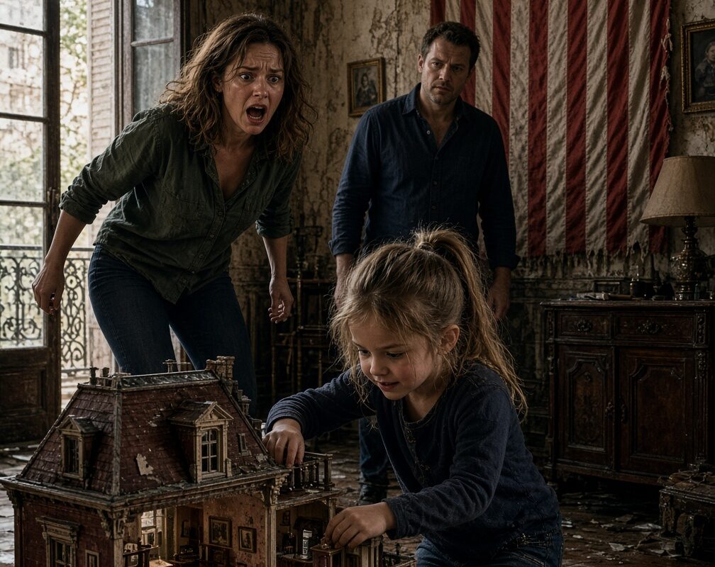 Mi sobrina cambió los muebles de su casa de muñecas—y esa noche desapareció una habitación de nuestra casa